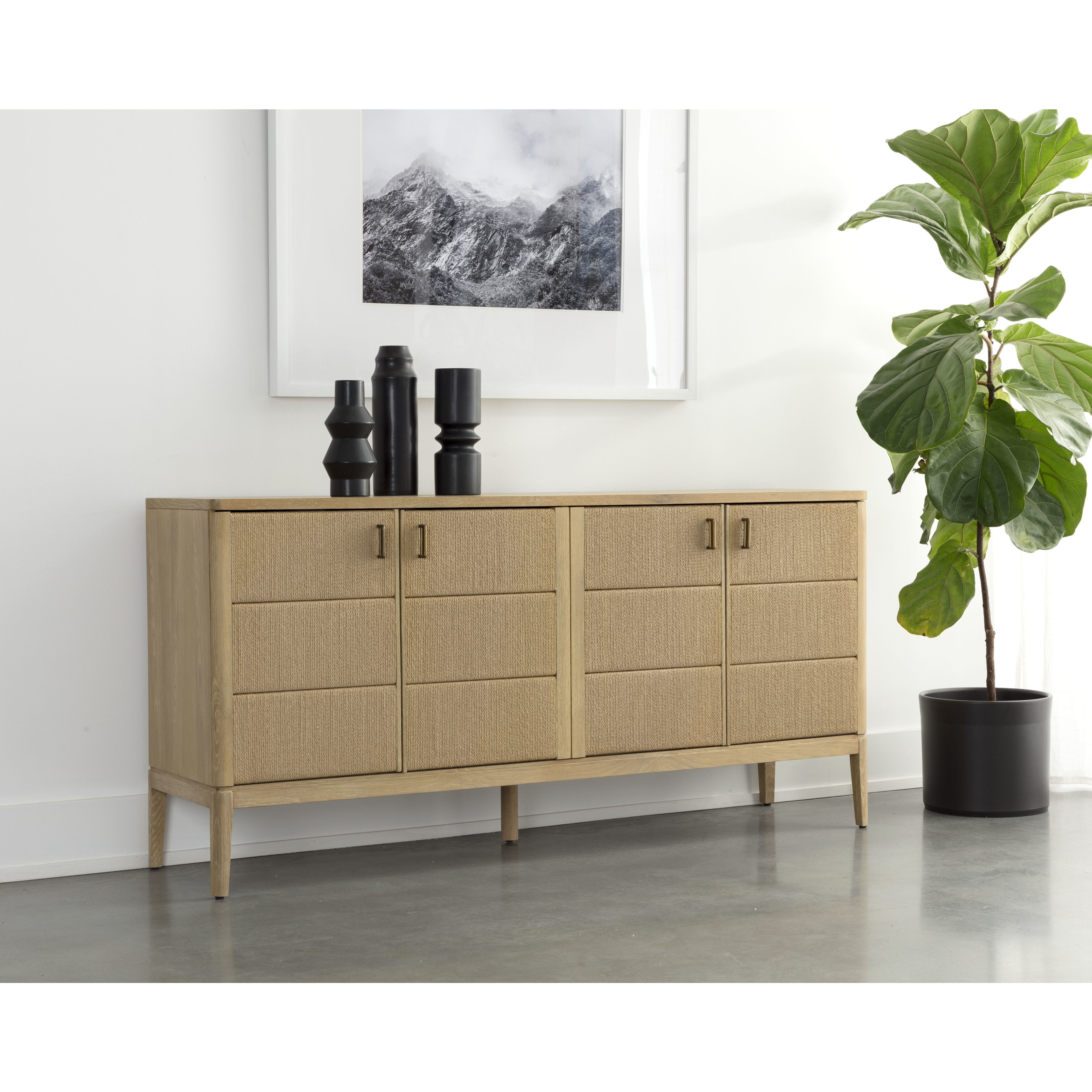 Etienne 71 X 19 inch Rustic Oak Sideboard